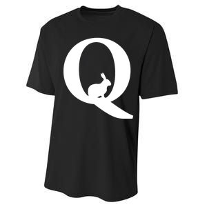 QAnon Rabbit Deep State Performance Sprint T-Shirt