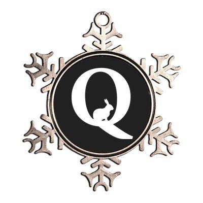 QAnon Rabbit Deep State Metallic Star Ornament