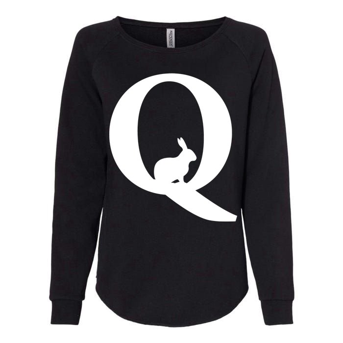 QAnon Rabbit Deep State Womens California Wash Sweatshirt