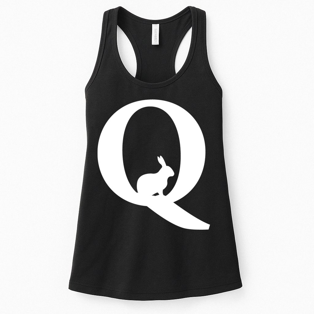 QAnon Rabbit Deep State Womens Tank Top