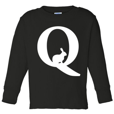 QAnon Rabbit Deep State Toddler Long Sleeve Shirt