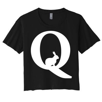 QAnon Rabbit Deep State Women's Crop Top Tee