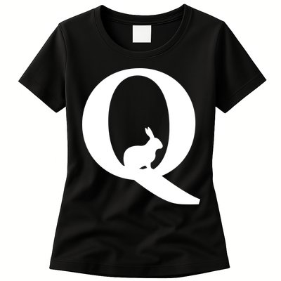 QAnon Rabbit Deep State Womens T-Shirt