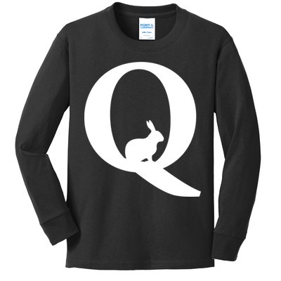QAnon Rabbit Deep State Kids Long Sleeve Shirt