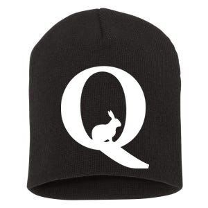 QAnon Rabbit Deep State Short Acrylic Beanie