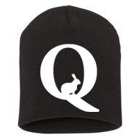 QAnon Rabbit Deep State Short Acrylic Beanie