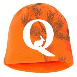 QAnon Rabbit Deep State Kati - Camo Knit Beanie