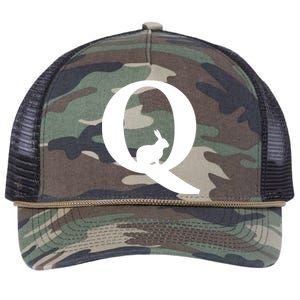 QAnon Rabbit Deep State Retro Rope Trucker Hat Cap