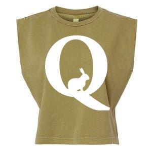 QAnon Rabbit Deep State Garment-Dyed Women's Muscle Tee