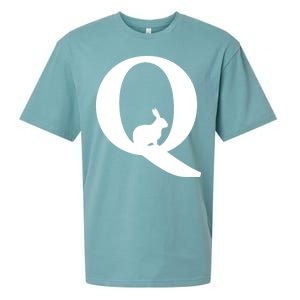 QAnon Rabbit Deep State Sueded Cloud Jersey T-Shirt