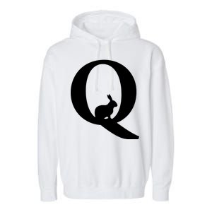 QAnon Rabbit Deep State Garment-Dyed Fleece Hoodie