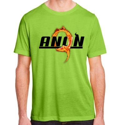 QAnon The Rabbit Storm Fire Logo Adult ChromaSoft Performance T-Shirt