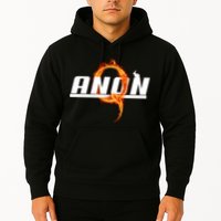 QAnon The Rabbit Storm Fire Logo Hoodie