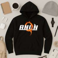 QAnon The Rabbit Storm Fire Logo Hoodie