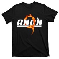 QAnon The Rabbit Storm Fire Logo T-Shirt