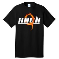 QAnon The Rabbit Storm Fire Logo Tall T-Shirt