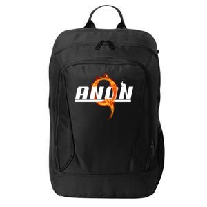 QAnon The Rabbit Storm Fire Logo City Backpack