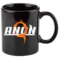 QAnon The Rabbit Storm Fire Logo 11oz C Handle Ceramic Mug