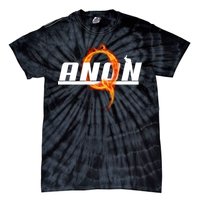 QAnon The Rabbit Storm Fire Logo Tie-Dye T-Shirt