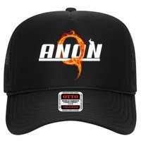 QAnon The Rabbit Storm Fire Logo Trucker Hat