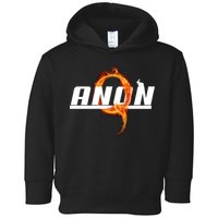 QAnon The Rabbit Storm Fire Logo Toddler Hoodie