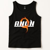 QAnon The Rabbit Storm Fire Logo Tank Top