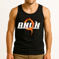 QAnon The Rabbit Storm Fire Logo Tank Top
