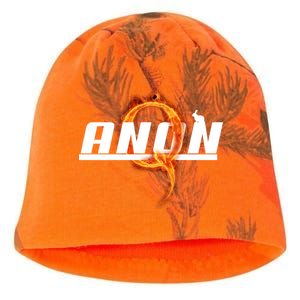 QAnon The Rabbit Storm Fire Logo Kati - Camo Knit Beanie