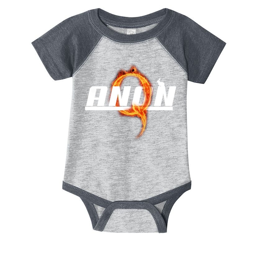 QAnon The Rabbit Storm Fire Logo Infant Baby Jersey Bodysuit
