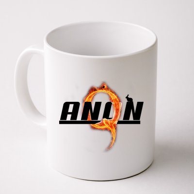 QAnon The Rabbit Storm Fire Logo Coffee Mug