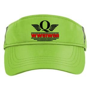 QAnon Wings WWG1WGA Adult Drive Performance Visor