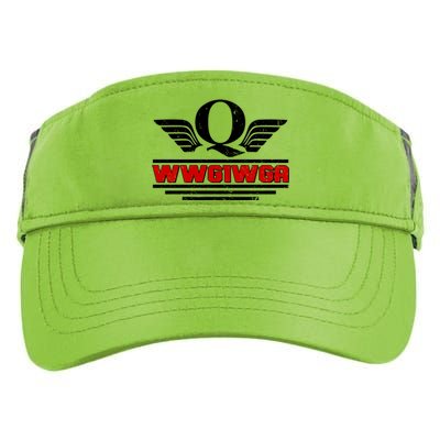 QAnon Wings WWG1WGA Adult Drive Performance Visor