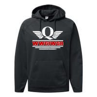 QAnon Wings WWG1WGA Performance Fleece Hoodie