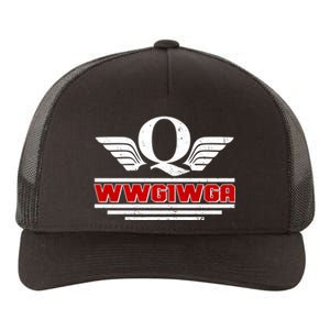 QAnon Wings WWG1WGA Yupoong Adult 5-Panel Trucker Hat