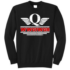 QAnon Wings WWG1WGA Sweatshirt