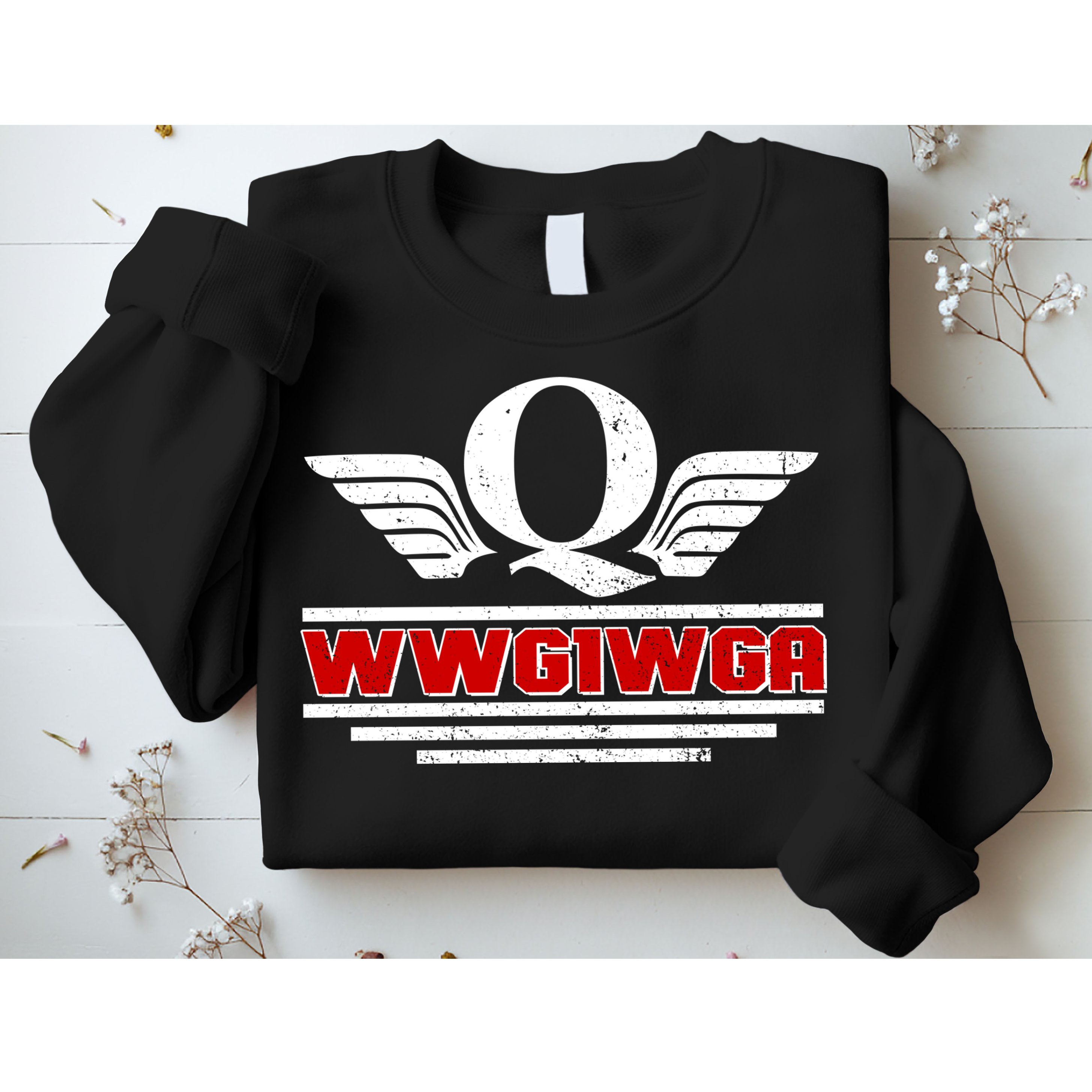 QAnon Wings WWG1WGA Sweatshirt