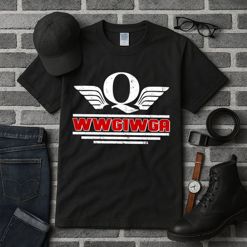 QAnon Wings WWG1WGA Tall T-Shirt
