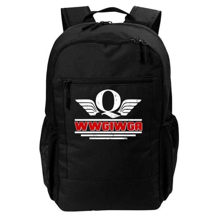 QAnon Wings WWG1WGA Daily Commute Backpack