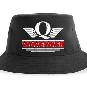 QAnon Wings WWG1WGA Sustainable Bucket Hat