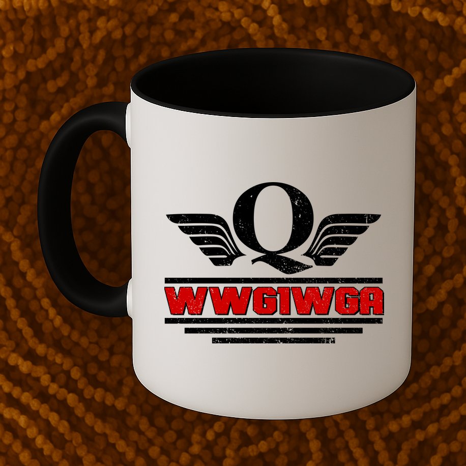 QAnon Wings WWG1WGA Mug