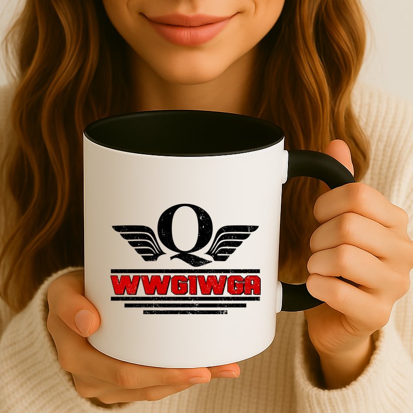 QAnon Wings WWG1WGA Mug