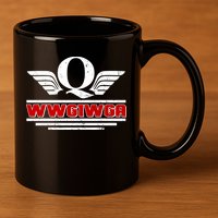 QAnon Wings WWG1WGA 11oz C Handle Ceramic Mug