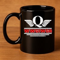 QAnon Wings WWG1WGA 11oz C Handle Ceramic Mug