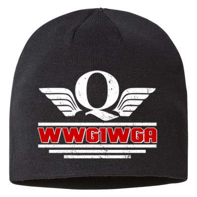 QAnon Wings WWG1WGA Sustainable Beanie