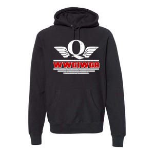 QAnon Wings WWG1WGA Premium Hoodie