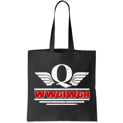 QAnon Wings WWG1WGA Tote Bag