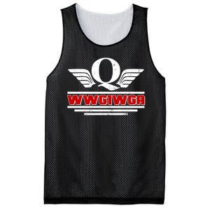 QAnon Wings WWG1WGA Mesh Reversible Basketball Jersey Tank