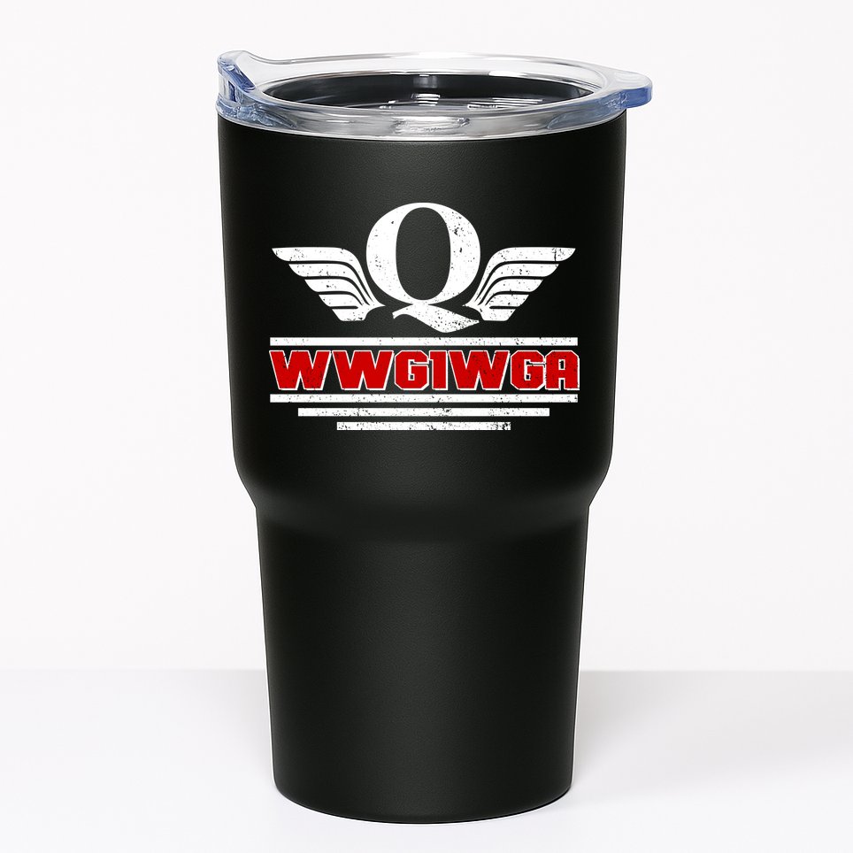 QAnon Wings WWG1WGA Tumbler