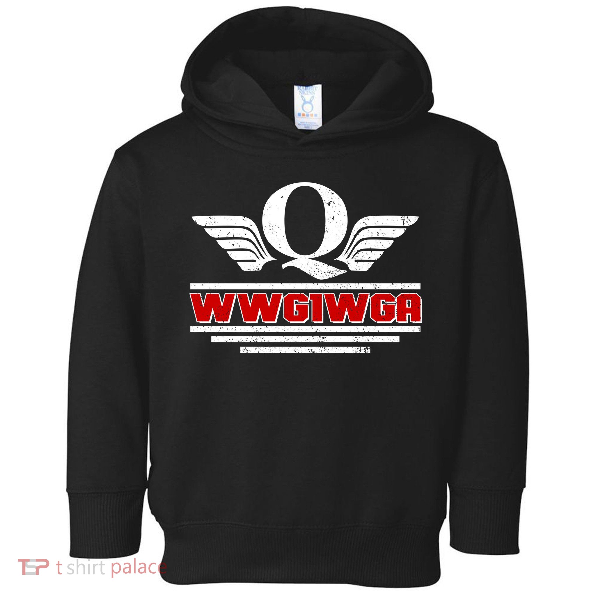 QAnon Wings WWG1WGA Toddler Hoodie