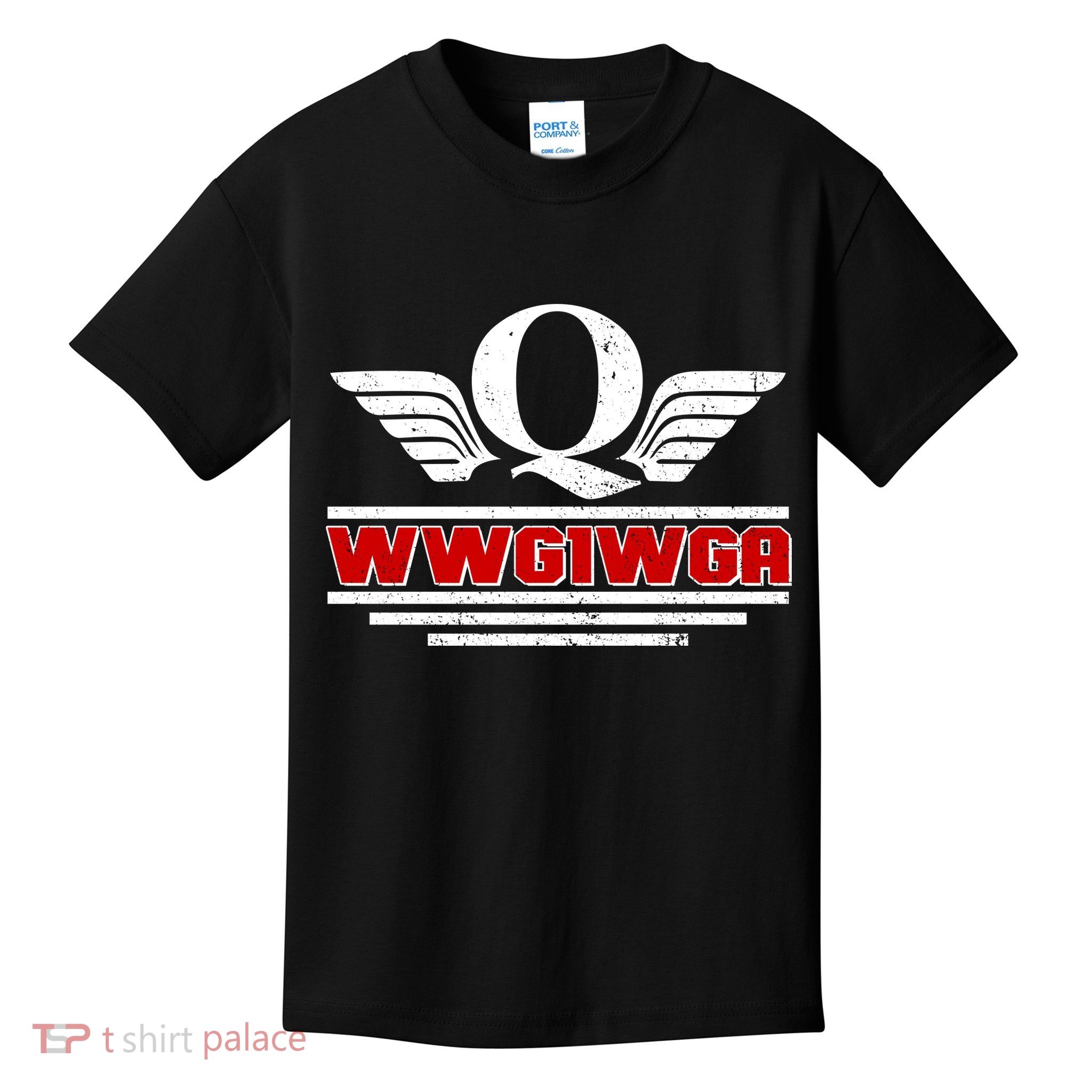 QAnon Wings WWG1WGA Kids T-Shirt